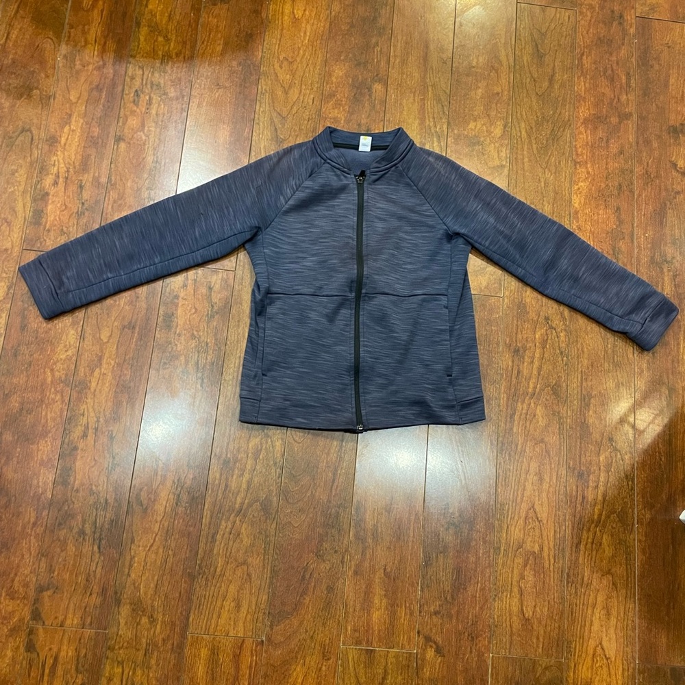 Navy tech fleece jacket